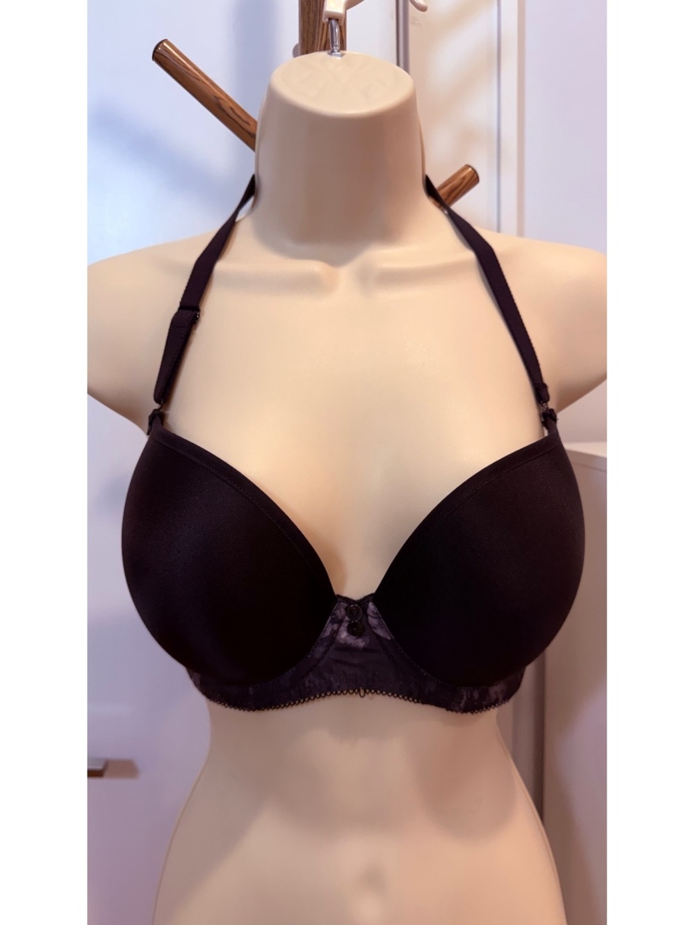 Freya Black Padded Underwire Bra Size 32D